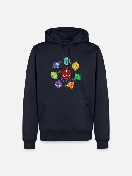 Pen and Paper Würfel - Männer Premium Bio Hoodie - Navy