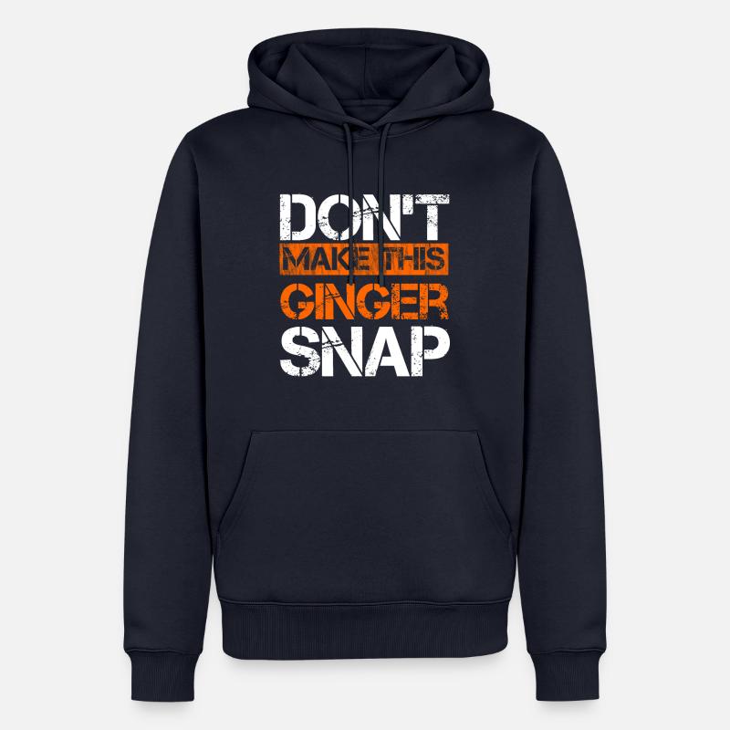 Roux Ginger Ginger Roux Cadeau - Sweat à capuche Premium bio Homme - bleu marine