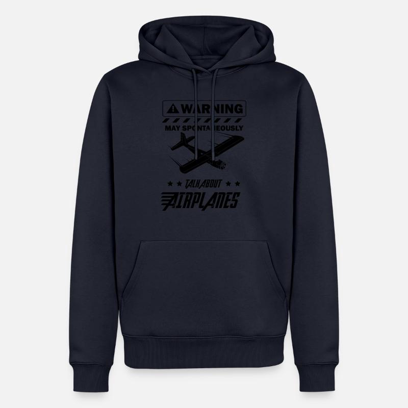 Pilot Piloten Flugzeug Geschenkidee - Männer Premium Bio Hoodie - Navy