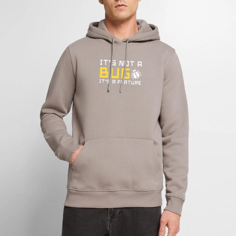 bug feature computer science code programmer program Men’s Premium Organic Hoodie