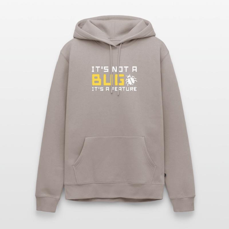 bug feature computer science code programmer program Men’s Premium Organic Hoodie