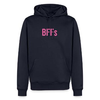 BFFs Best Friends Forever - Best Friends for Two - Men’s Premium Organic Hoodie - navy - Front - Nico (187cm)