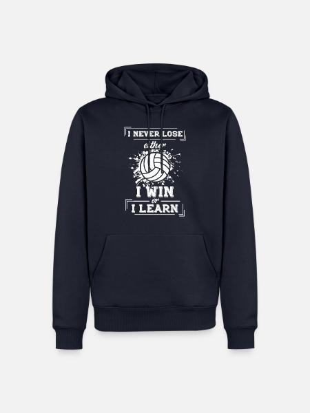 Volleyballspieler Spruch, Volleyball Geschenk - Männer Premium Bio Hoodie - Navy