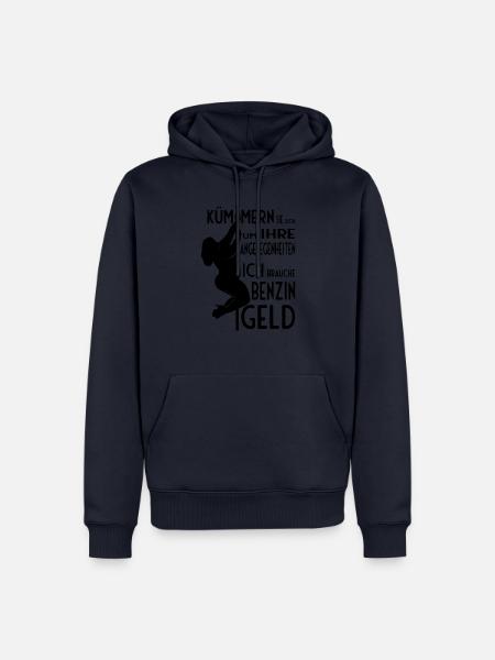 Kümmern Sie sich um Ihre Angelegenheiten - Männer Premium Bio Hoodie - Navy