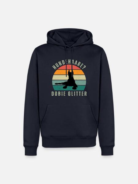 Dobie Glitter Retro Sunset - Männer Premium Bio Hoodie - Navy