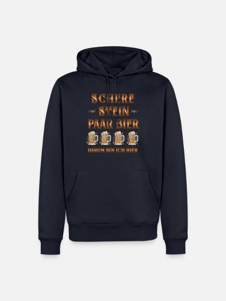 Trinkspruch JGA Malle - Männer Premium Bio Hoodie - Navy