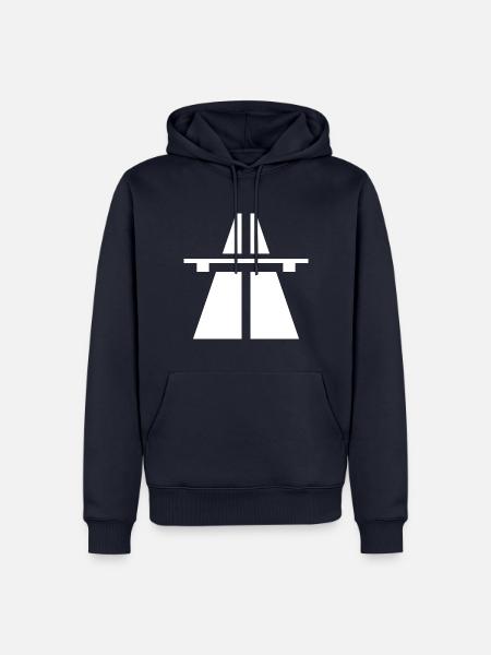 Autobahn - Männer Premium Bio Hoodie - Navy