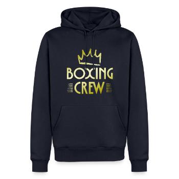 Boxing Crew - Männer Premium Bio Hoodie - Navy - Vorne - Nico (187cm)