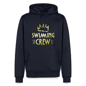 Swimming Crew - Men’s Premium Organic Hoodie - navy - Front - Nico (187cm)