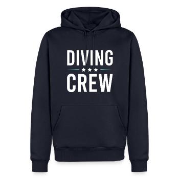 Diving Crew - Men’s Premium Organic Hoodie - navy - Front - Nico (187cm)