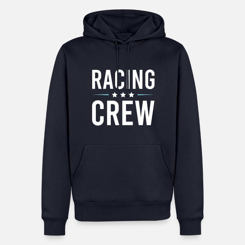 Équipage de course - Sweat à capuche Premium bio Homme - bleu marine