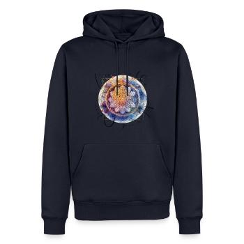 Heilige Geometrie, Blumendes lebens, positive - Männer Premium Bio Hoodie - Navy - Vorne - Nico (187cm)