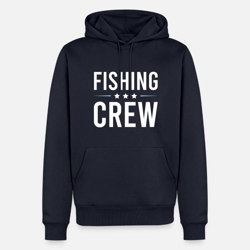 Équipage de pêche - Sweat à capuche Premium bio Homme - bleu marine