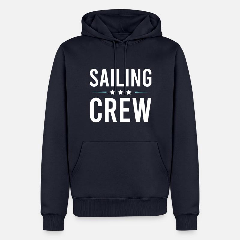 Équipage de navigation - Sweat à capuche Premium bio Homme - bleu marine
