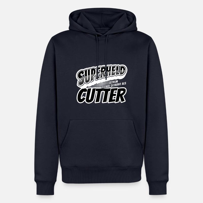 Superheld, clever getarnt als Cutter - Männer Premium Bio Hoodie - Navy