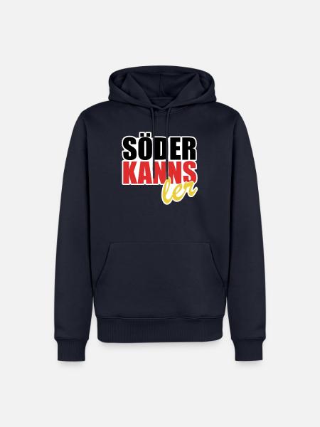 Söder kanns - Kanzler - Kanzlerkandidat - Männer Premium Bio Hoodie - Navy
