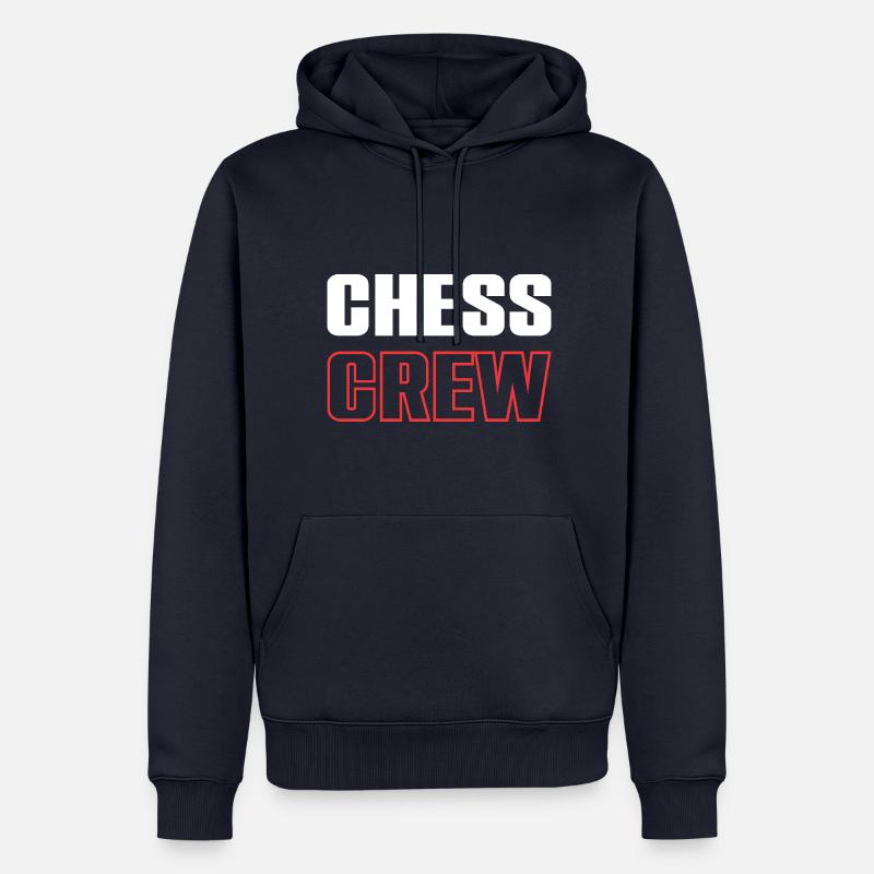 Équipe d’échecs - Sweat à capuche Premium bio Homme - bleu marine