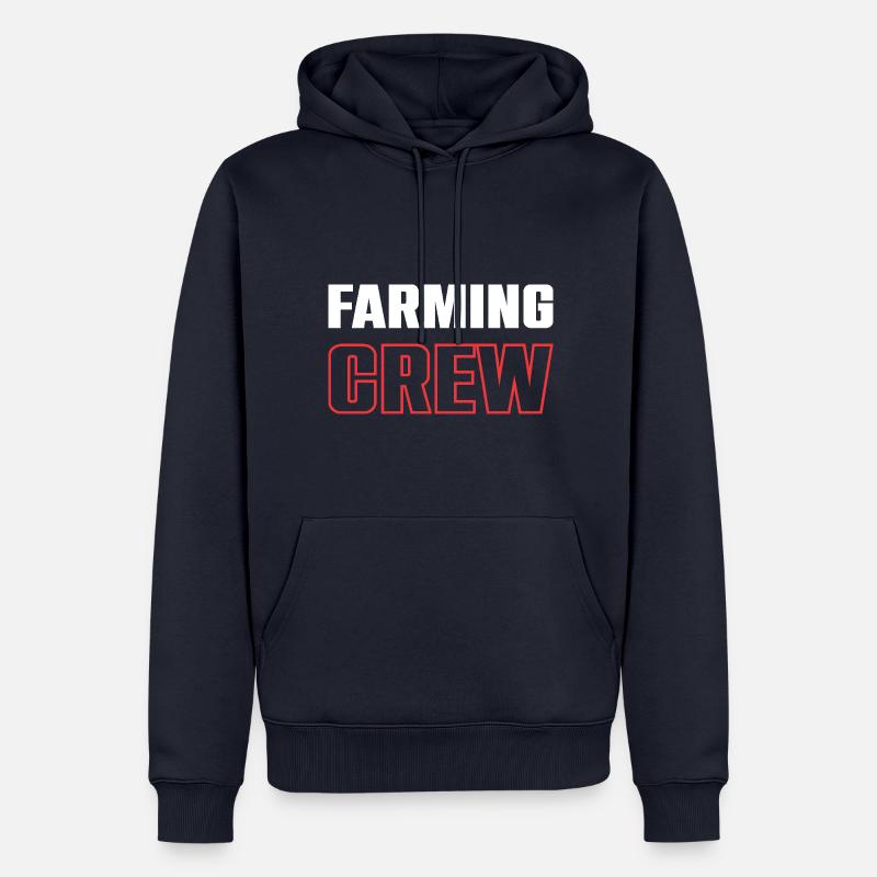 Équipe d’agriculteurs - Sweat à capuche Premium bio Homme - bleu marine