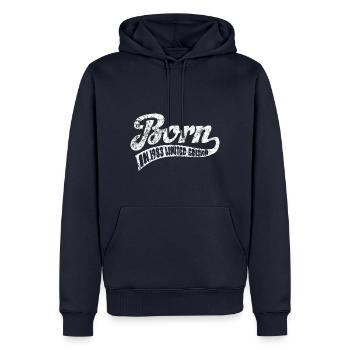 Born in 1983 - Limited Edition - Birthday - Men’s Premium Organic Hoodie - navy - Front - Nico (187cm)