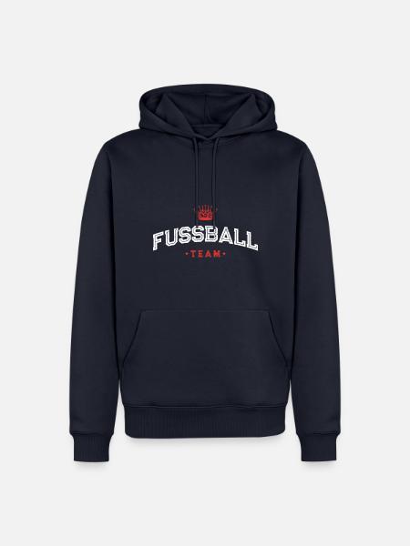Fussball Team - Männer Premium Bio Hoodie - Navy