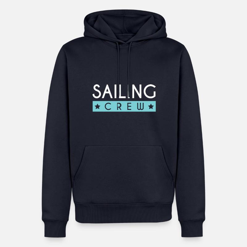 Équipage de navigation - Sweat à capuche Premium bio Homme - bleu marine