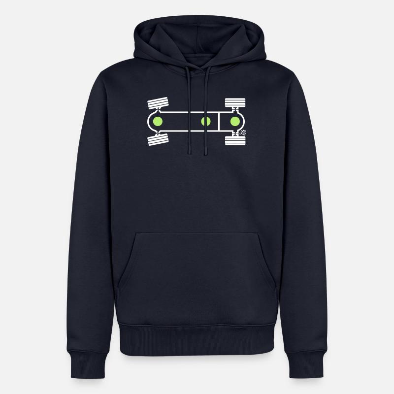 Syncro Diff Lock white - Men’s Premium Organic Hoodie - navy