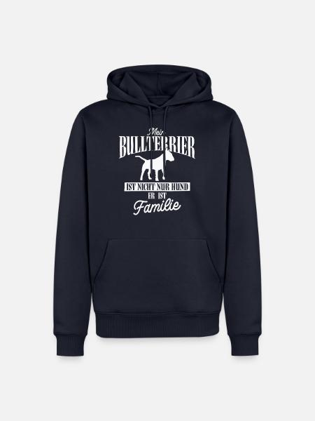 Bullterrier Hund Hundeliebhaber Geschenk - Männer Premium Bio Hoodie - Navy