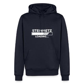 Steinmetz Spruch Beruf Lustiges Steinmetz Geschenk - Männer Premium Bio Hoodie - Navy - Vorne - Nico (187cm)
