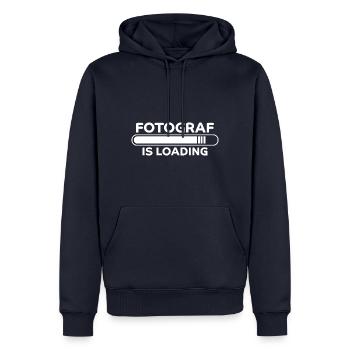 Fotograf Spruch Foto Lustiges Fotograf Geschenk - Männer Premium Bio Hoodie - Navy - Vorne - Nico (187cm)