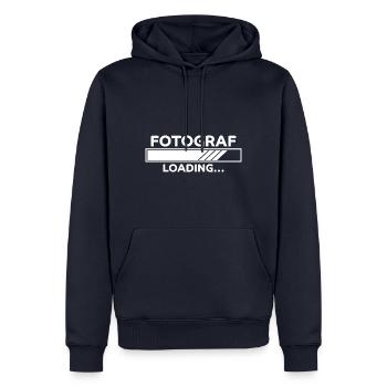 Fotograf Spruch Foto Lustiges Fotograf Geschenk - Männer Premium Bio Hoodie - Navy - Vorne - Nico (187cm)