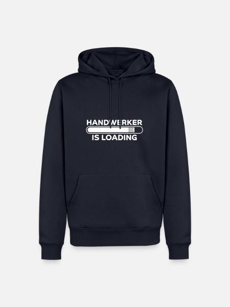 Handwerker Spruch Heimwerker Handwerker Geschenk - Männer Premium Bio Hoodie - Navy