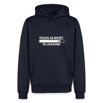 Fachlagerist Spruch Lustiges Fachlagerist Geschenk - Männer Premium Bio Hoodie - Navy - Vorne - Nico (187cm)