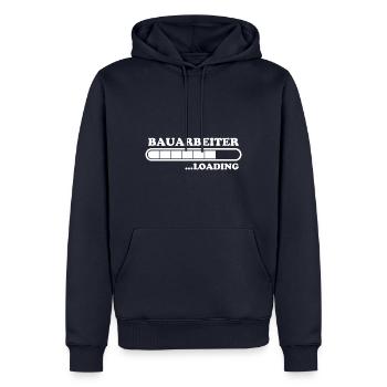 Bauarbeiter Spruch Lustiges Bauarbeiter Geschenk - Männer Premium Bio Hoodie - Navy - Vorne - Nico (187cm)