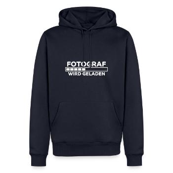 Fotograf Spruch Foto Lustiges Fotograf Geschenk - Männer Premium Bio Hoodie - Navy - Vorne - Nico (187cm)