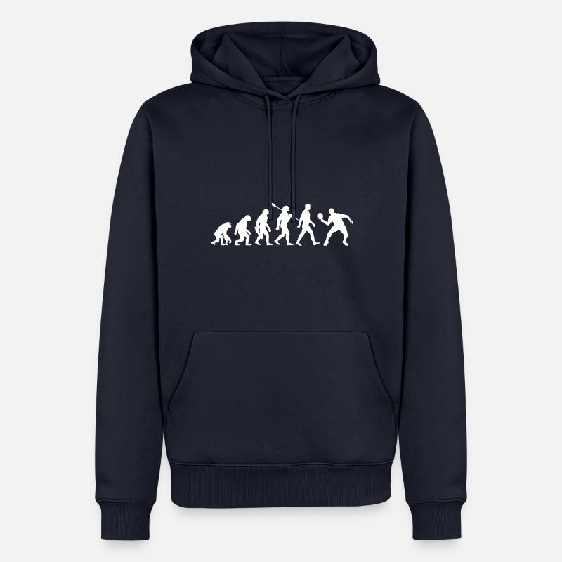 Evolution - Table tennis - Ping Pong - Sweat à capuche Premium bio Homme - bleu marine
