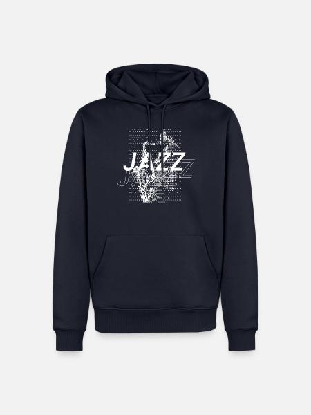 Jazz Musik Geschenk - Männer Premium Bio Hoodie - Navy