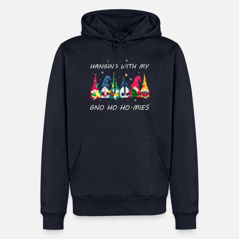 Weihnachtsgnome - Männer Premium Bio Hoodie - Navy