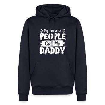 Dad Fathers Day Daddy Papa Funny Father´s Day - Men’s Premium Organic Hoodie - navy - Front - Nico (187cm)