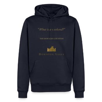 Downton Abbey What Is A Weekend? Dowager Countess - Men’s Premium Organic Hoodie - navy - Front - Nico (187cm)