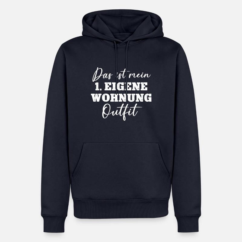 1. Eigene Wohnung Einzug Einweihung Erste WG Umzug - Männer Premium Bio Hoodie - Navy