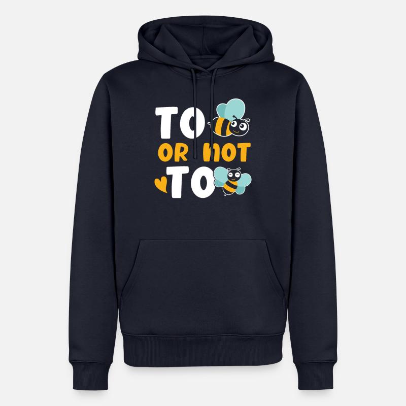 Biene oder nicht Biene - Männer Premium Bio Hoodie - Navy