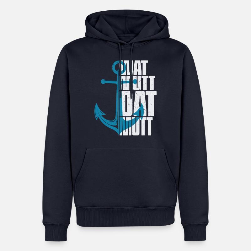 Wat Mutt Dat Mutt - Männer Premium Bio Hoodie - Navy