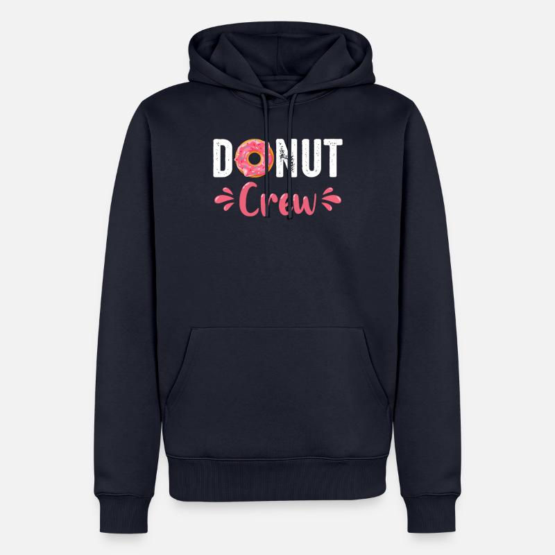 Donut Donuts Candy Bagel - Sweat à capuche Premium bio Homme - bleu marine