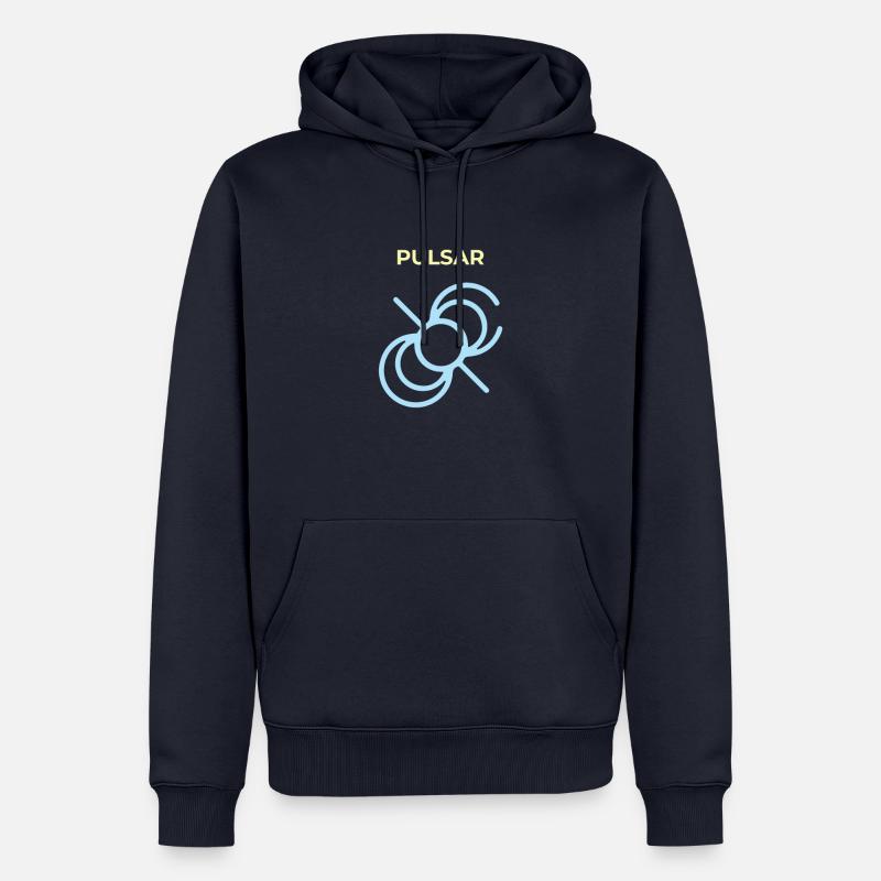 Pulsar Pulsating Radio Source - Sweat à capuche Premium bio Homme - bleu marine