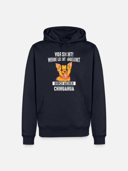 Chihuahua Techichi Hund - Männer Premium Bio Hoodie - Navy