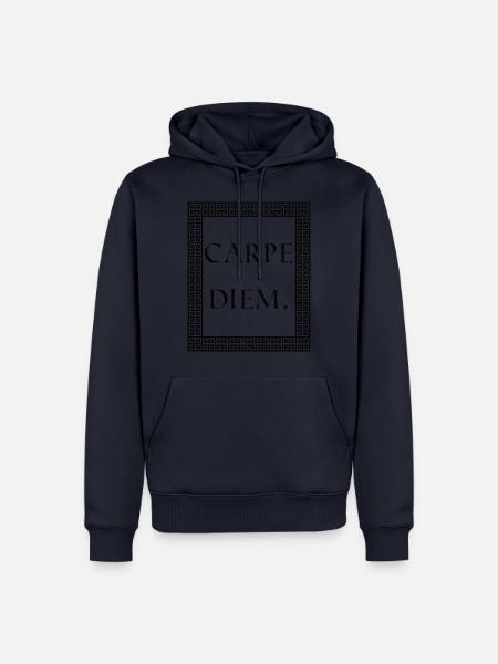 Carpe Diem - Lateinische Sprüche - Männer Premium Bio Hoodie - Navy