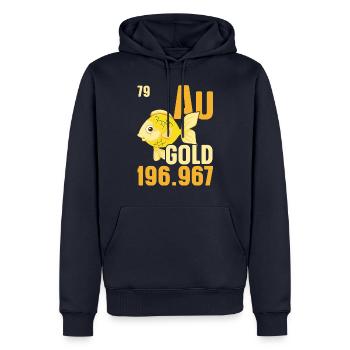 Goldfish Underwater Fish Aquarist Fishing - Men’s Premium Organic Hoodie - navy - Front - Nico (187cm)