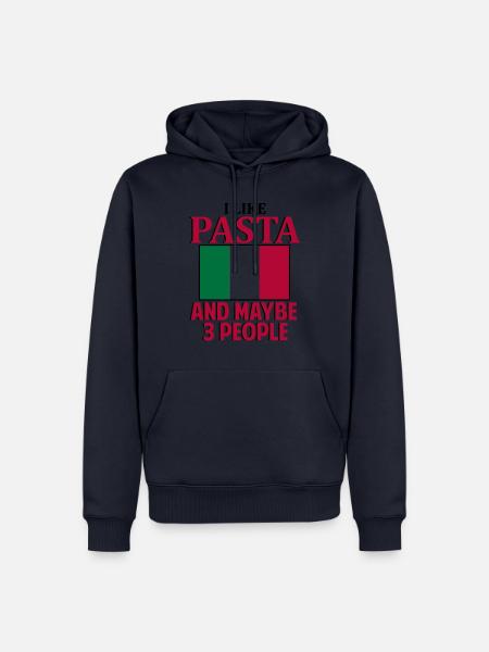 Pasta Italien Essen - Männer Premium Bio Hoodie - Navy