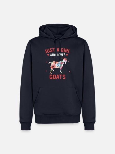 Ziege Ziegen Tier Goat - Männer Premium Bio Hoodie - Navy