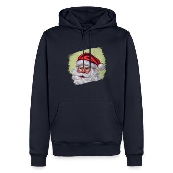 Nicholas - Men’s Premium Organic Hoodie - navy - Front - Nico (187cm)